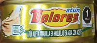 Atún aleta amarilla en hojuelas en agua con aceite