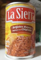 Frijoles Bayos refritos con chipotle