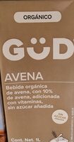 Bebida de avena orgánica