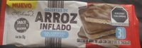 Galletas de arroz inflado con cobertura de chocolate