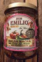 Salsa macha chile de arbol