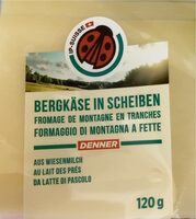 Fromage de montagne en tranches au lait des prés