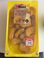 Chicken nuggets chili-cheese