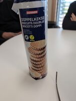 Doppelkekse mit 46% Kakaocremefüllung