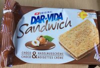 Sandwich Choco & Noisettes Crème