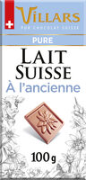 Chocolat Villars Lait Suisse à l'ancienne 100g