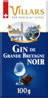 Chocolat Villars Noir Gin Herbacé de Grande-Bretagne 100g