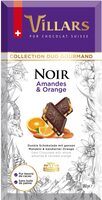 Chocolat Villars Noir Amandes et Orange 180g