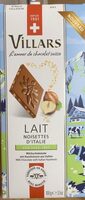 Chocolat Lait noisettes d’Italie