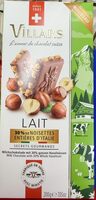 Chocolat lait 30% noisettes entières d’Italie