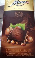 Chocolat noir avec noisette grillées 20%