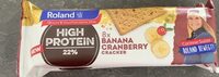High Protein Banana Cranberry Cracker