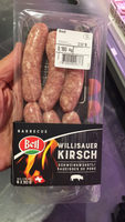 Saucisse à rôtir de porc au Kirsch