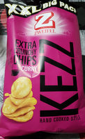 Kezz Extra Crunchy Chips Curry Hand Cooked Style (XXL Big Pack)