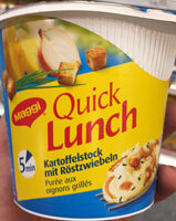 Quick Lunch Purée aux oignons grillés