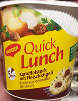 Quick Lunch Purée aux quenelles de viande