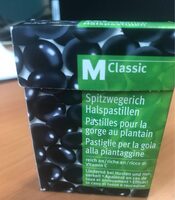Pastilles pour la gorge au plantain