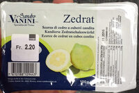 Zedrat Ecorce de cedrat en cubes confite