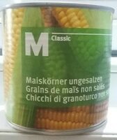 Grain de maïs non salés