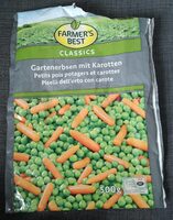 Petits pois potagers et carottes
