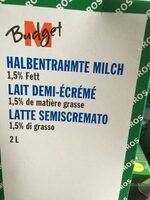 Lait demi écrémé