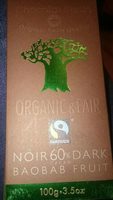 Chocolate negro con fruta de baobab ecológico