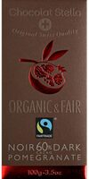 Organic dark chocolate 60% with pomegranate
