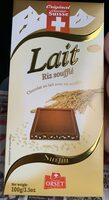 Chocolat au lait avec riz soufflé