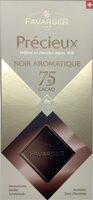 Précieux noir aromatique, 75% cacao