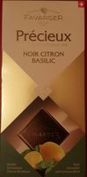 Précieux  noir citron basilic