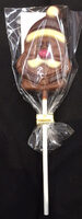 Lolly au chocolat au lait avec décor