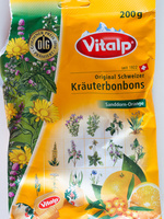Original Schweizer Kräuterbonbons Sanddorn-Orange