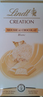 Création - Chocolat blanc fourré à la mousse