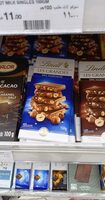 Lindt Les Grandes Milk Chocolate Bar 33% Milk Hazelnut
