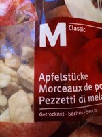 Morceaux de pomme séchés