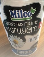 Joghurt aus Milch de La Gruyere Nature Bifidus