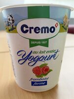 Yogourt au lait entier framboise