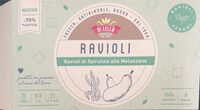 Ravioli di spiriulina alle melanzane