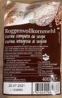 Farine complète de seigle