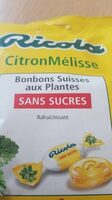 Bonbons suisses aux plantes sans sucre citron melisse