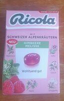 Ricola mit Schweizer Alpenkräutern  Himbeere Melisse