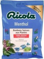 Bonbons Suisses aux plantes Menthol Sans sucres