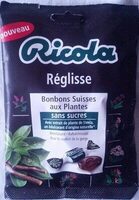 Bonbons suisses Réglisse sans sucres