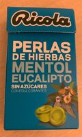 Perlas de hierbas mentol eucalipto