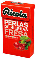 Perlas de hierbas fresa
