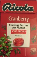 17001382 Ricola Cranberry Bonbons suisses aux plantes