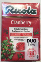 Cranberry Bonbons Aux Herbes Sans Sucres