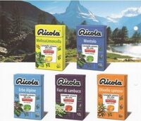 Ricola différents parfums