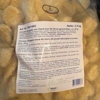 Chicken Nuggets aus Brust geschnitten