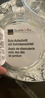 Aspic de charcuterie aux dés de jambon